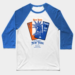 New york playing cards graphic in Knicks colors Baseball T-Shirt